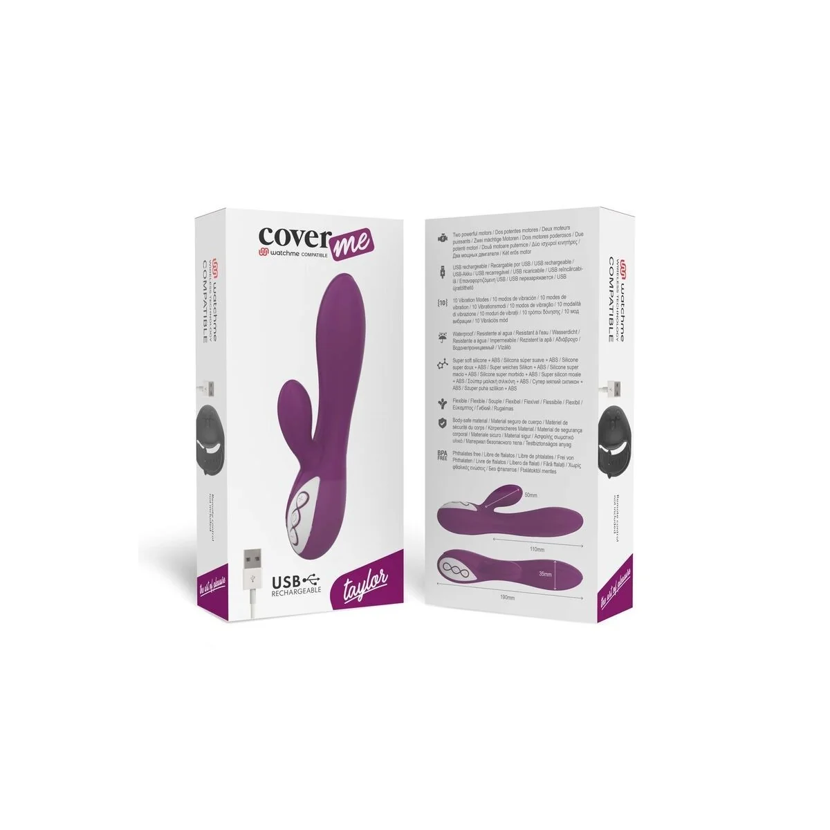 Taylor-Vibrator, Kompatibel mit der Wireless-Technologie von Watchme von Coverme | Fesselliebe.de