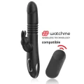 Kenji Rabbit-Vibrator Up & Down + Watchme-Fernbedienung von Black&Silver