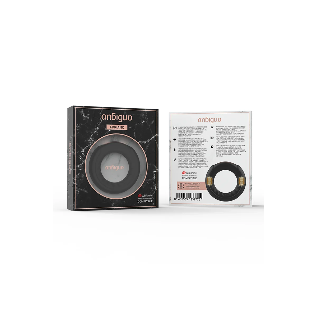 Vibrationsring Adriano, Kompatibel mit der Wireless-Technologie von Watchme von anbiguo | Fesselliebe.de