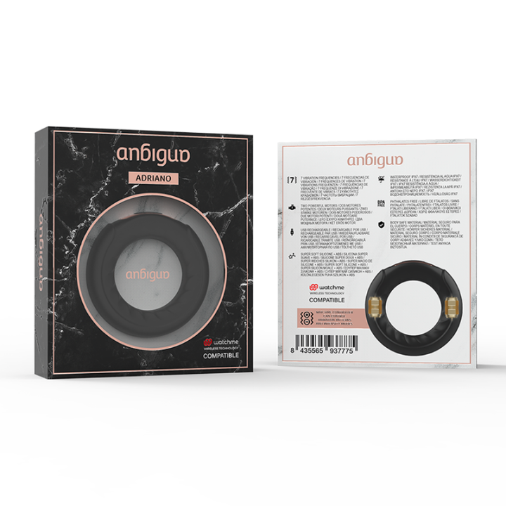 Vibrationsring Adriano, Kompatibel mit der Wireless-Technologie von Watchme von anbiguo | Fesselliebe.de