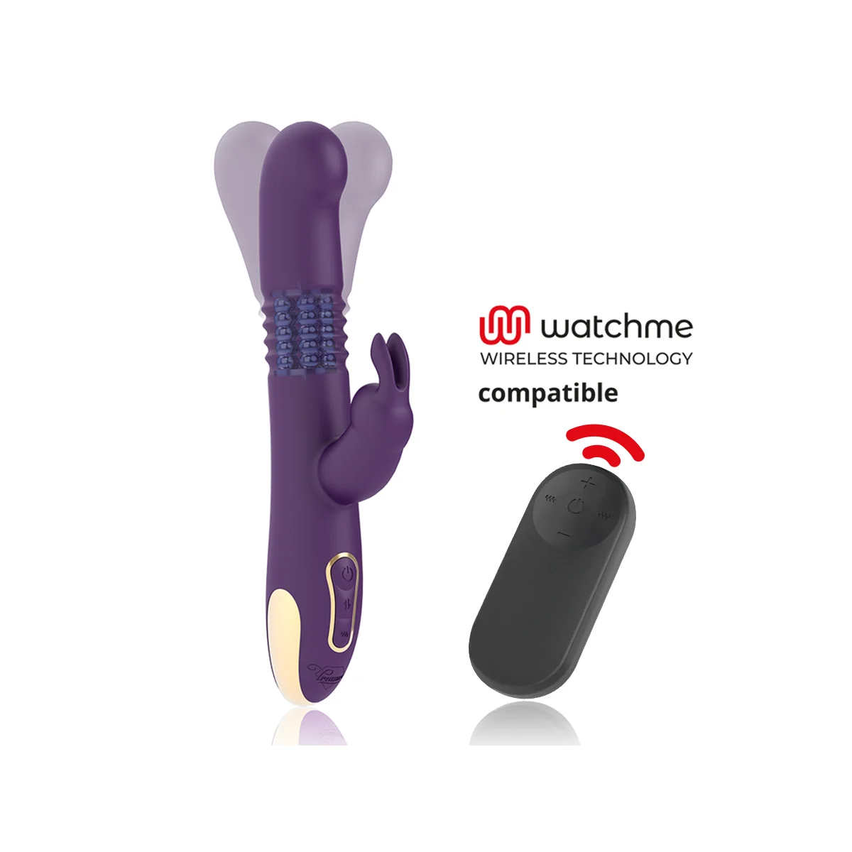 Bastian Rabbit Up & Down, Rotator & Vibrator Kompatibel mit Watchme Wireless Technology von Treasure | Fesselliebe.de