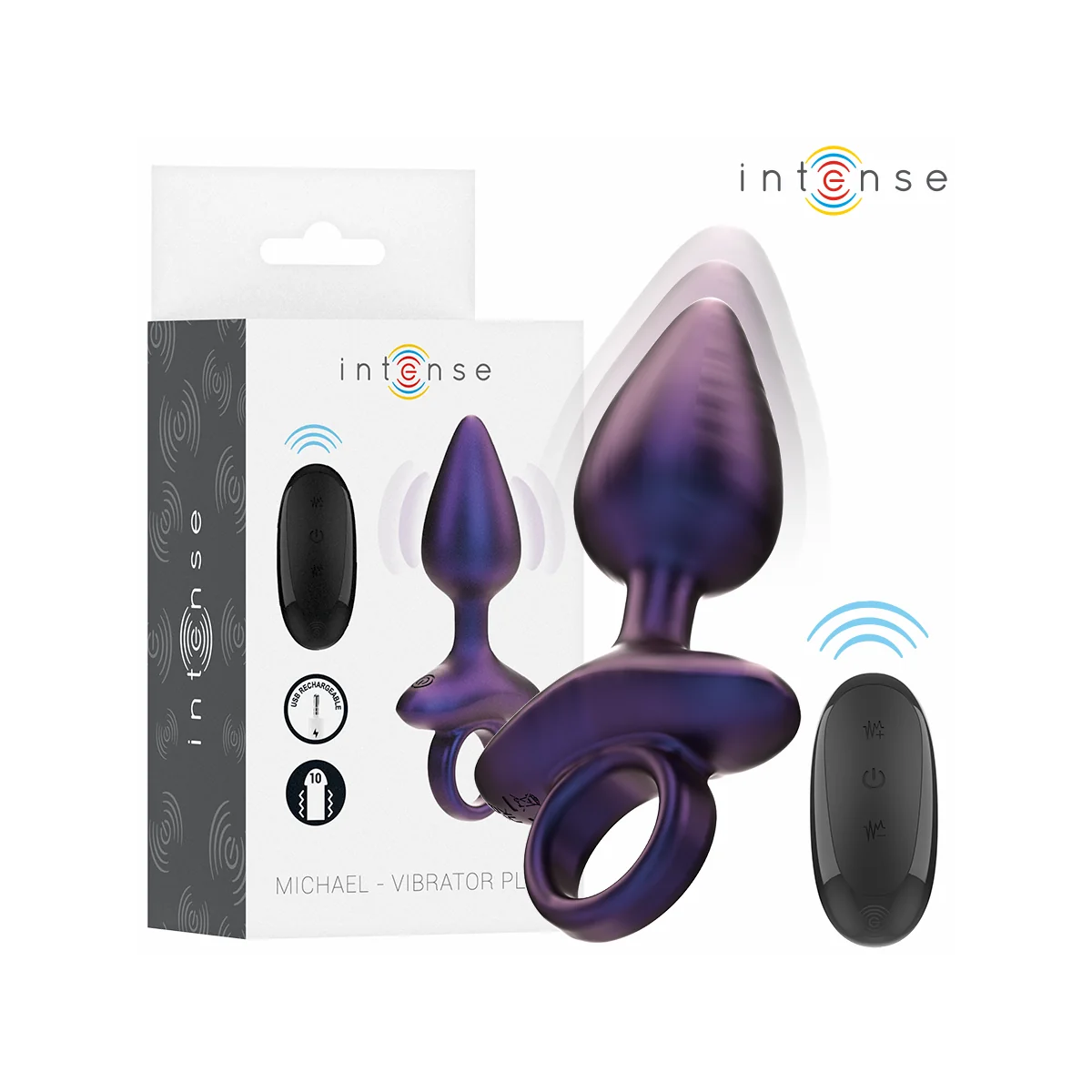 Michael Vibrierender Analstecker Modell 2 mit Fernbedienung von Intense Anal Toys | Fesselliebe.de