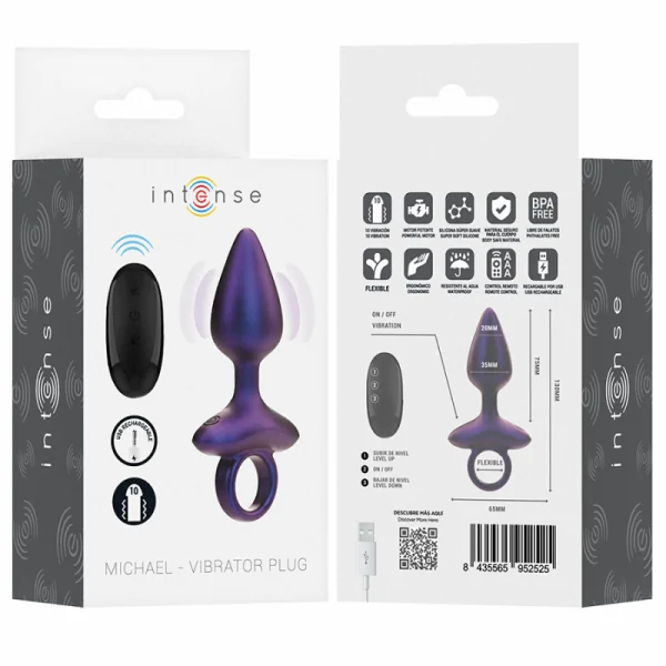 Michael Vibrierender Analstecker Modell 2 mit Fernbedienung von Intense Anal Toys | Fesselliebe.de