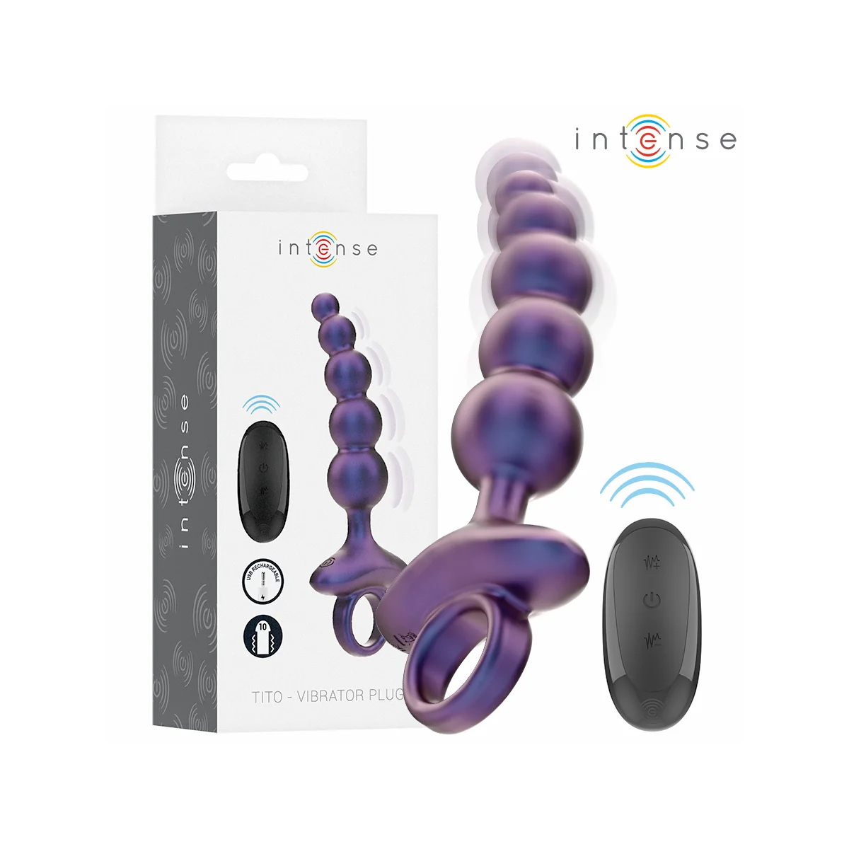 Tito Vibrierender Analstecker Modell 3 mit Fernbedienung von Intense Anal Toys | Fesselliebe.de