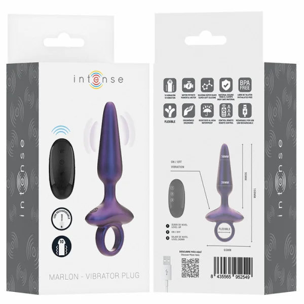 Marlon Vibrierender Analstecker Modell 4 mit Fernbedienung von Intense Anal Toys | Fesselliebe.de