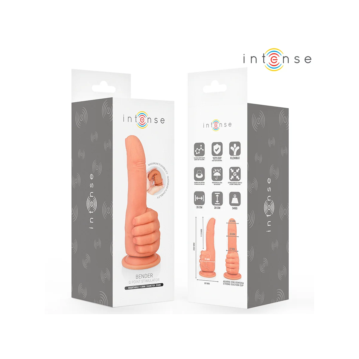 Bender G-Spot Stimulator Flexible Hand 11,3 cm von Intense Fun | Fesselliebe.de