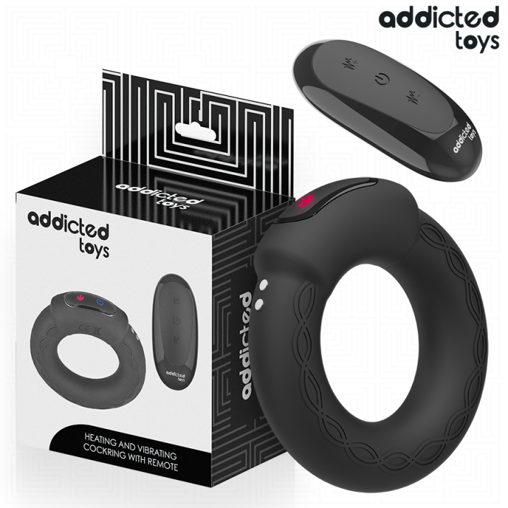 Vibrierender Cockring mit Wärmeeffekt und mit Fernbedienung von Addicted Toys | Fesselliebe.de