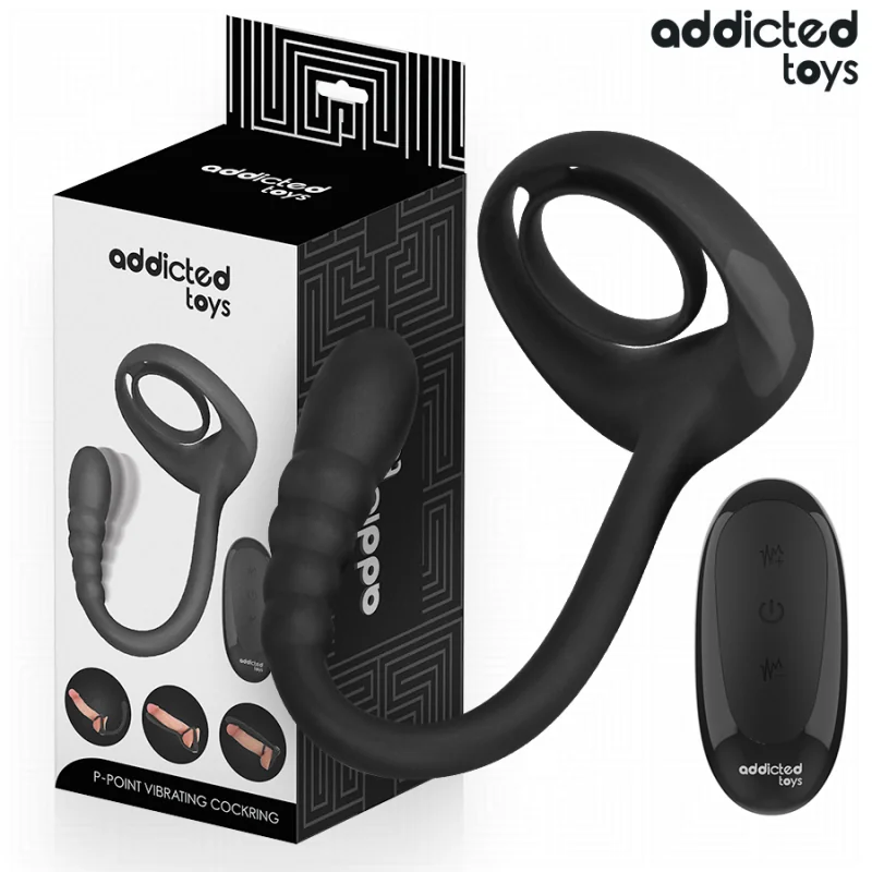 P-Spot Vibrierender Cock Ring mit Fernbedienung von Addicted Toys | Fesselliebe.de