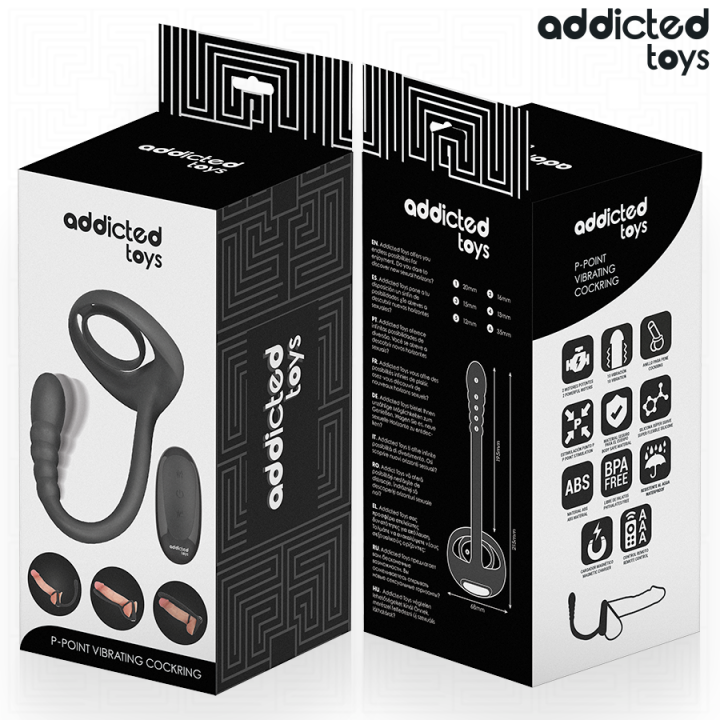 P-Spot Vibrierender Cock Ring mit Fernbedienung von Addicted Toys | Fesselliebe.de