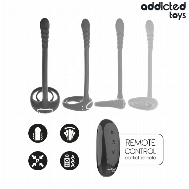 P-Spot Vibrierender Cock Ring mit Fernbedienung von Addicted Toys | Fesselliebe.de