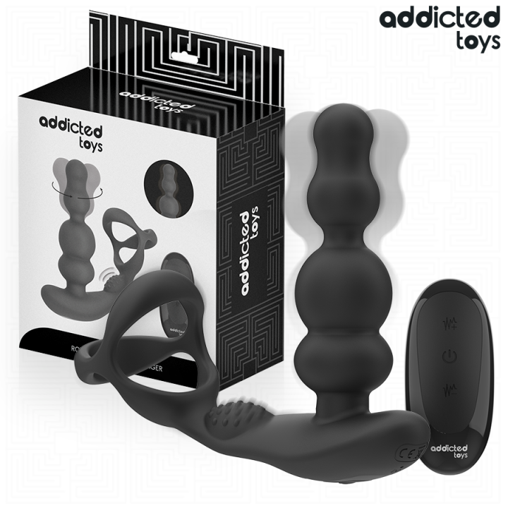 Rotierendes Prostatamassagegerät mit Fernbedienung von Addicted Toys | Fesselliebe.de