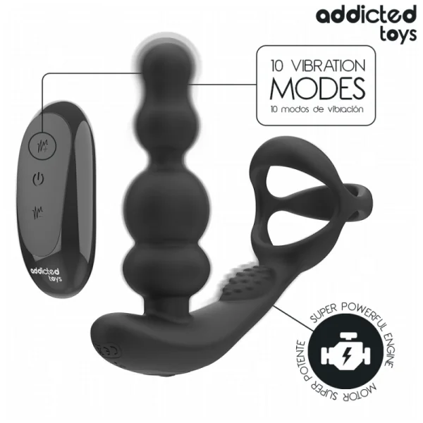 Rotierendes Prostatamassagegerät mit Fernbedienung von Addicted Toys | Fesselliebe.de