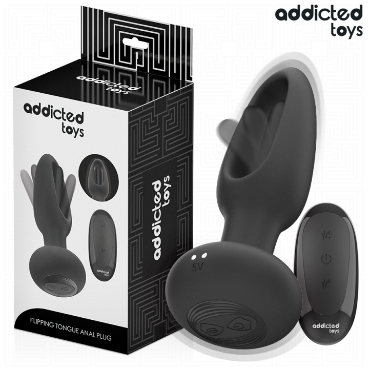 Analplug mit Vibrierender Zunge und mit Fernbedienung von Addicted Toys | Fesselliebe.de