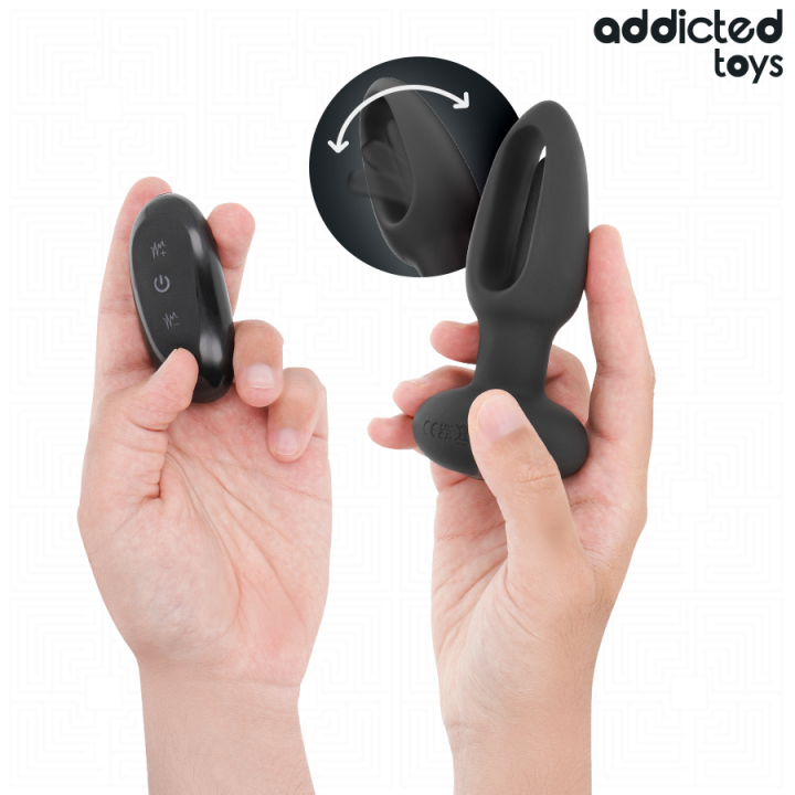 Analplug mit Vibrierender Zunge und mit Fernbedienung von Addicted Toys | Fesselliebe.de
