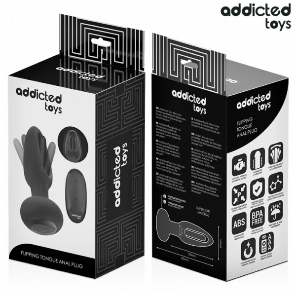 Analplug mit Vibrierender Zunge und mit Fernbedienung von Addicted Toys | Fesselliebe.de