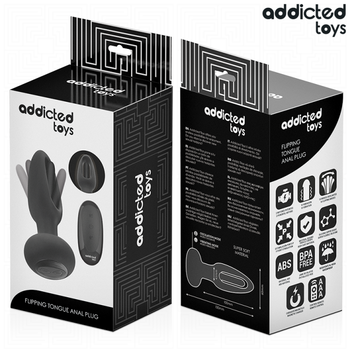 Analplug mit Vibrierender Zunge und mit Fernbedienung von Addicted Toys | Fesselliebe.de