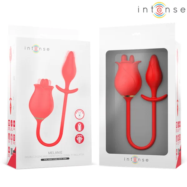 Melanie Doppelter Klitorisstimulator mit Zickzack-Zunge von Intense Fun | Fesselliebe.de