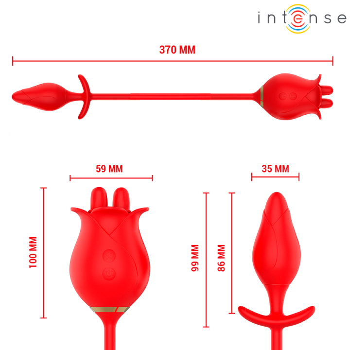 Melanie Doppelter Klitorisstimulator mit Zickzack-Zunge von Intense Fun | Fesselliebe.de