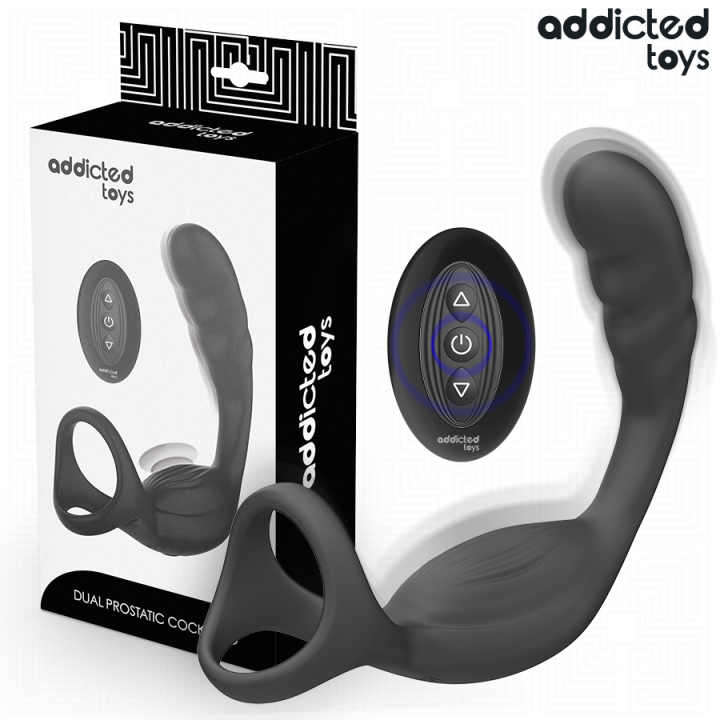 Doppelter Prostatik-Cockring mit Fernbedienung von Addicted Toys | Fesselliebe.de