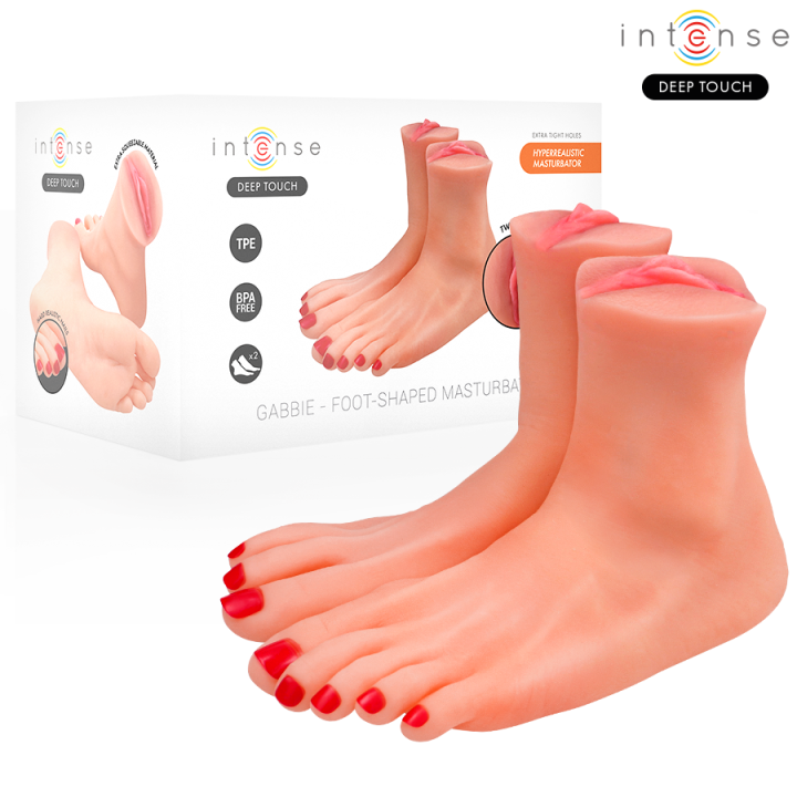Gabbie Zweiteiliger Fussförmiger Masturbator von Intense Deep Touch | Fesselliebe.de