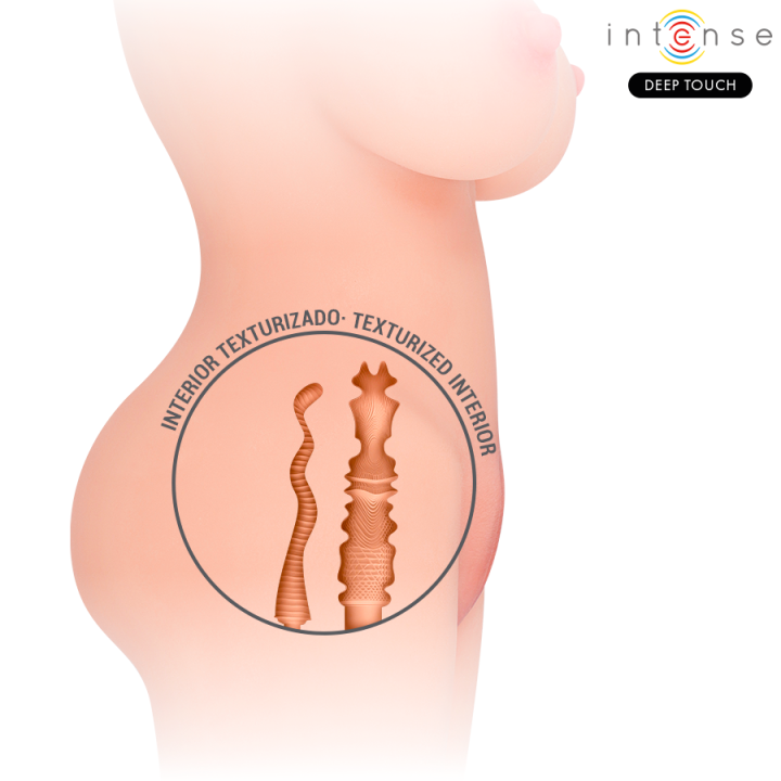 Jesse Torso Doppelter Vagina- & Anusammenbauer von Intense Deep Touch | Fesselliebe.de