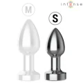 Vibrierender Analplug Aus Metall mit Led-Leuchten und Fernbedienung - Grösse S von Intense Anal Toys