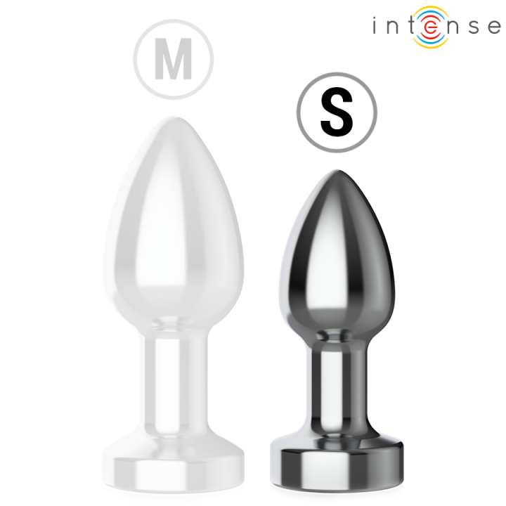 Vibrierender Analplug aus Metall mit Led-Leuchten und mit Fernbedienung - Grösse S von Intense Anal Toys | Fesselliebe.de