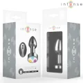 Vibrierender Analplug Aus Metall mit Led-Leuchten und Fernbedienung - Grösse M von Intense Anal Toys
