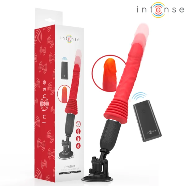 Cynthia mit Fernbedienungs-Stossvibrator mit Wärmefunktion von Intense Fun | Fesselliebe.de