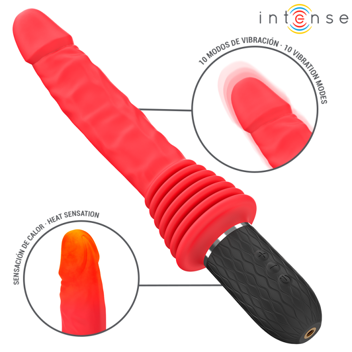 Cynthia mit Fernbedienungs-Stossvibrator mit Wärmefunktion von Intense Fun | Fesselliebe.de