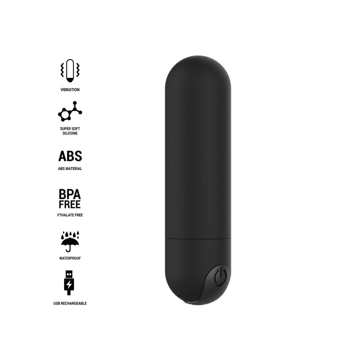 Karen Mini wiederaufladbarer Vibrationskugel Schwarz von Intense Fun | Fesselliebe.de