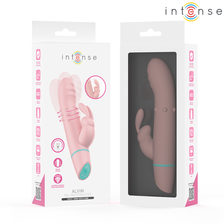 Alvin Kaninchenstimulator & Rollvibrator + Oszillierend von Intense High Tech