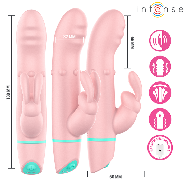 Alvin Kaninchenstimulator & Rollvibrator + Oszillierend von Intense High Tech