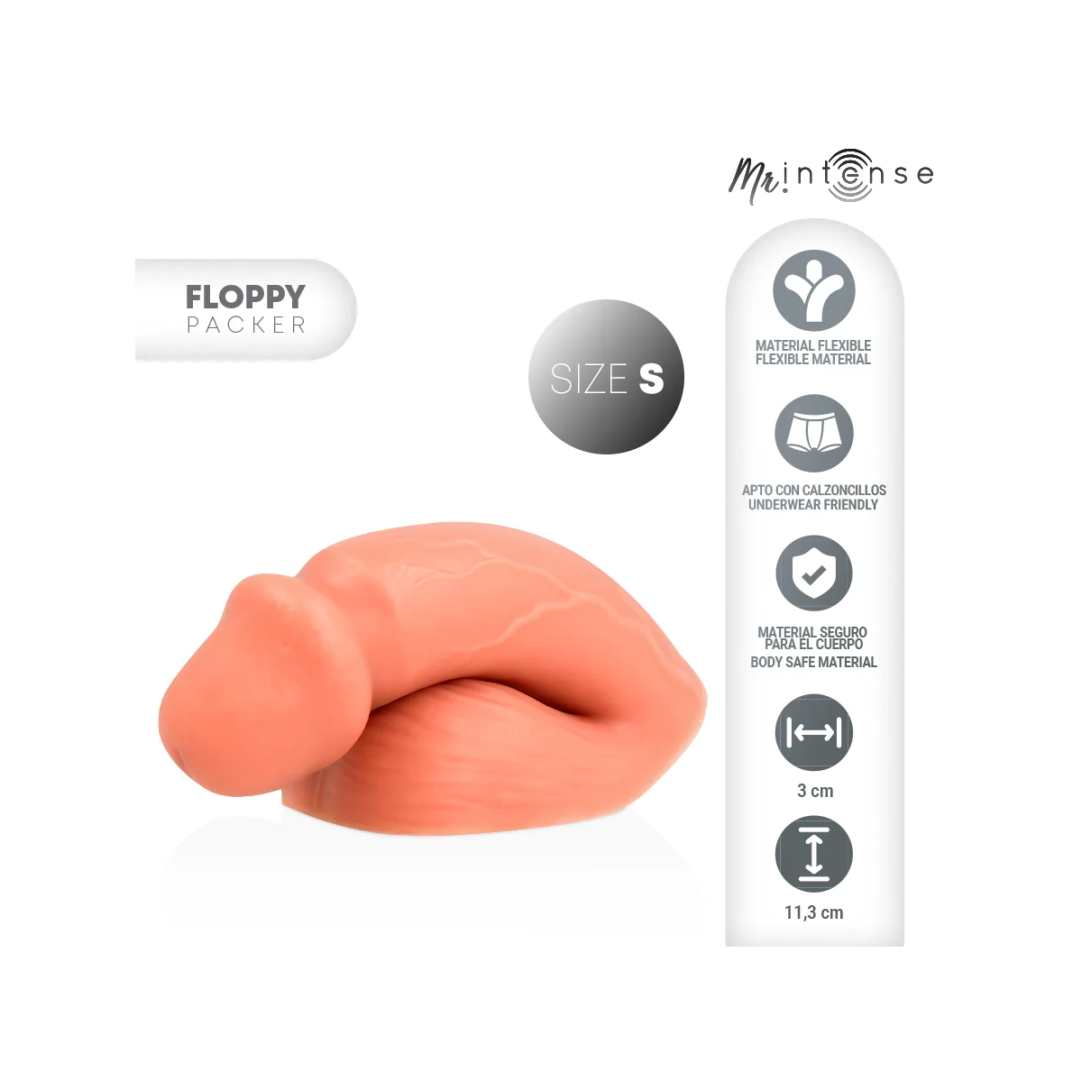 Mr Floppy Size S Realistic Packer von Mr. Intense Dildos