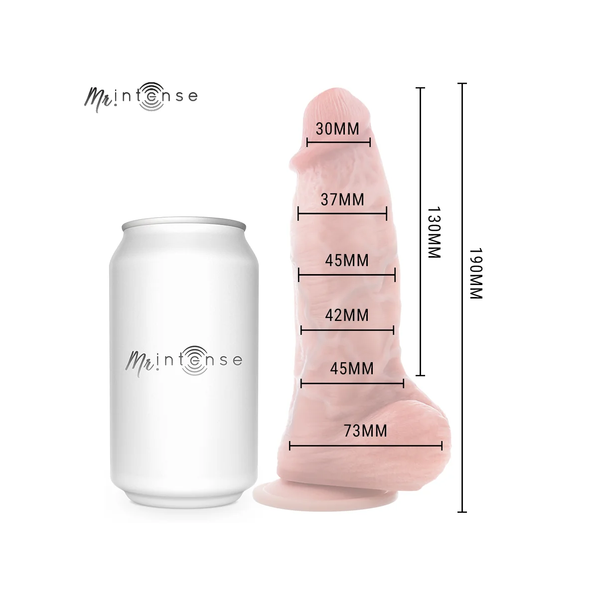 Mr Kleiner Spencer Silikondildo 19 cm -Ø- 4,5 cm von Mr. Intense Dildos