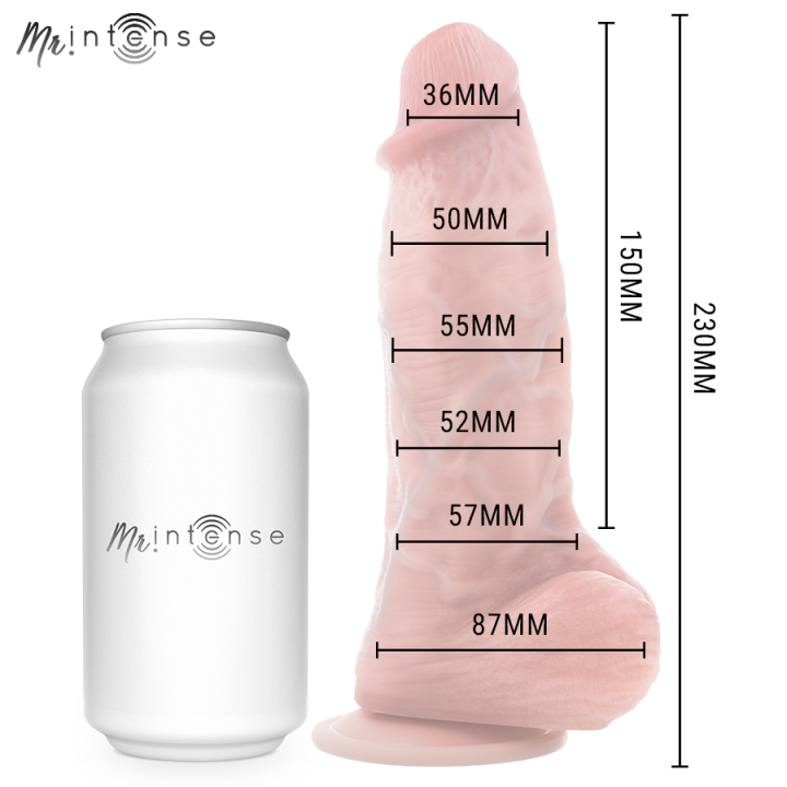 Mr mittlerer Spencer Silikondildo 23 cm -Ø- 5,7 cm von Mr. Intense Dildos