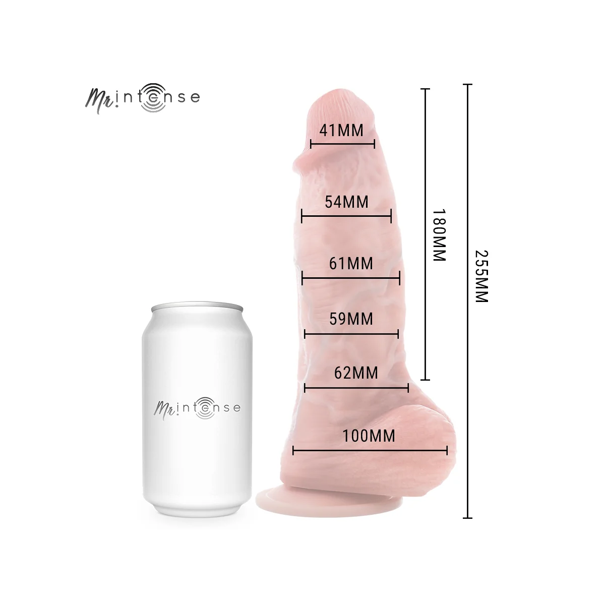 Big Penis Spencer Silikondildo 25,5 cm – Ø 6,2 cm von Mr. Intense Dildos