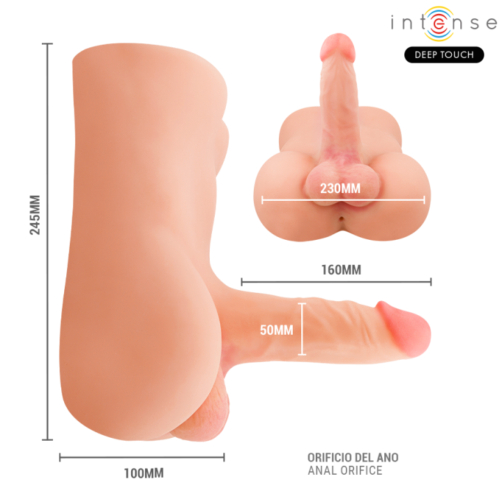 Dildo mit Druck- und Vibrationsfunktion, Fernbedienung, 3,5 Kg von Intense Bodies & Masturbators