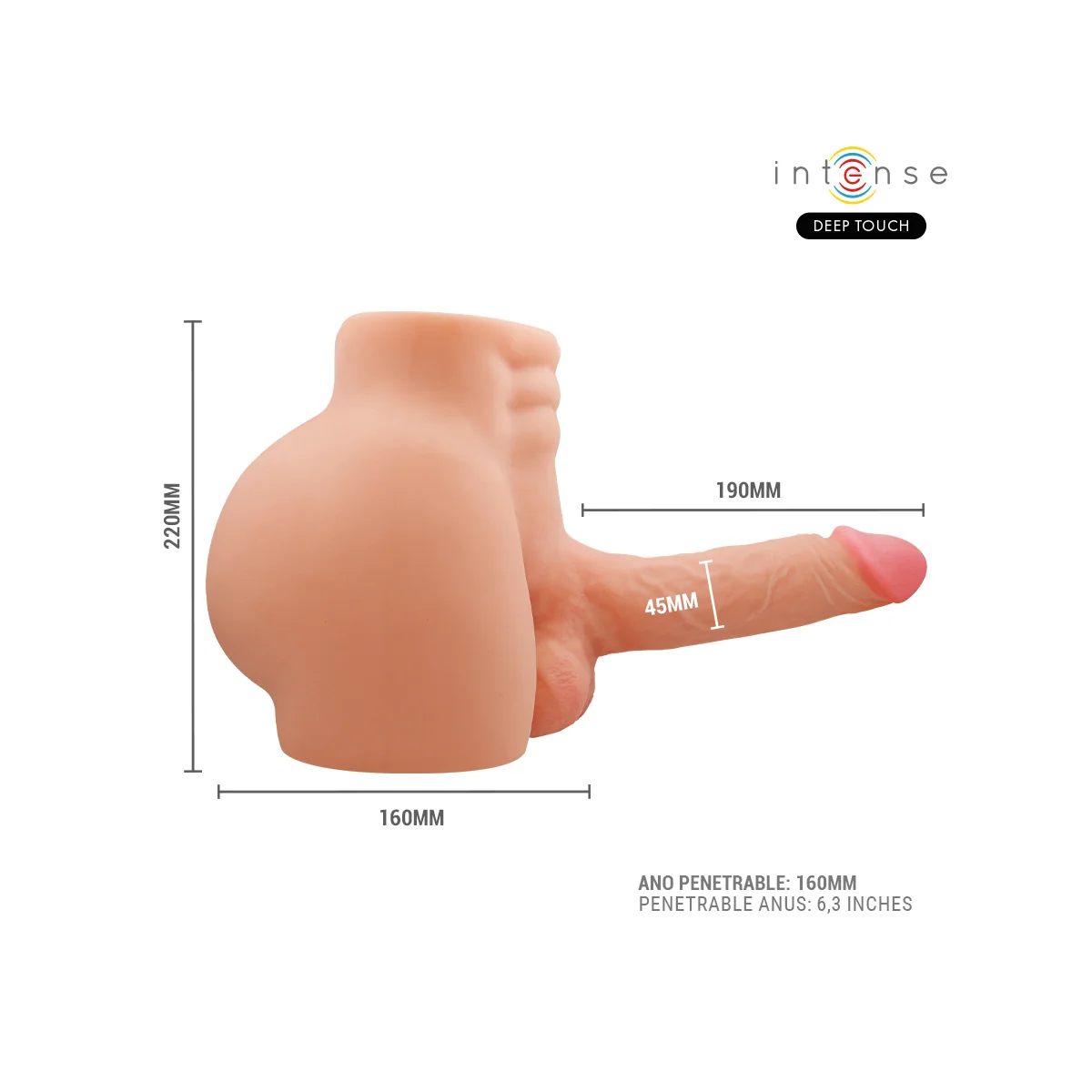 Dildo mit Druck- und Vibrationsmöglichkeiten, Fernbedienung, 4,7 Kg von Intense Bodies & Masturbators
