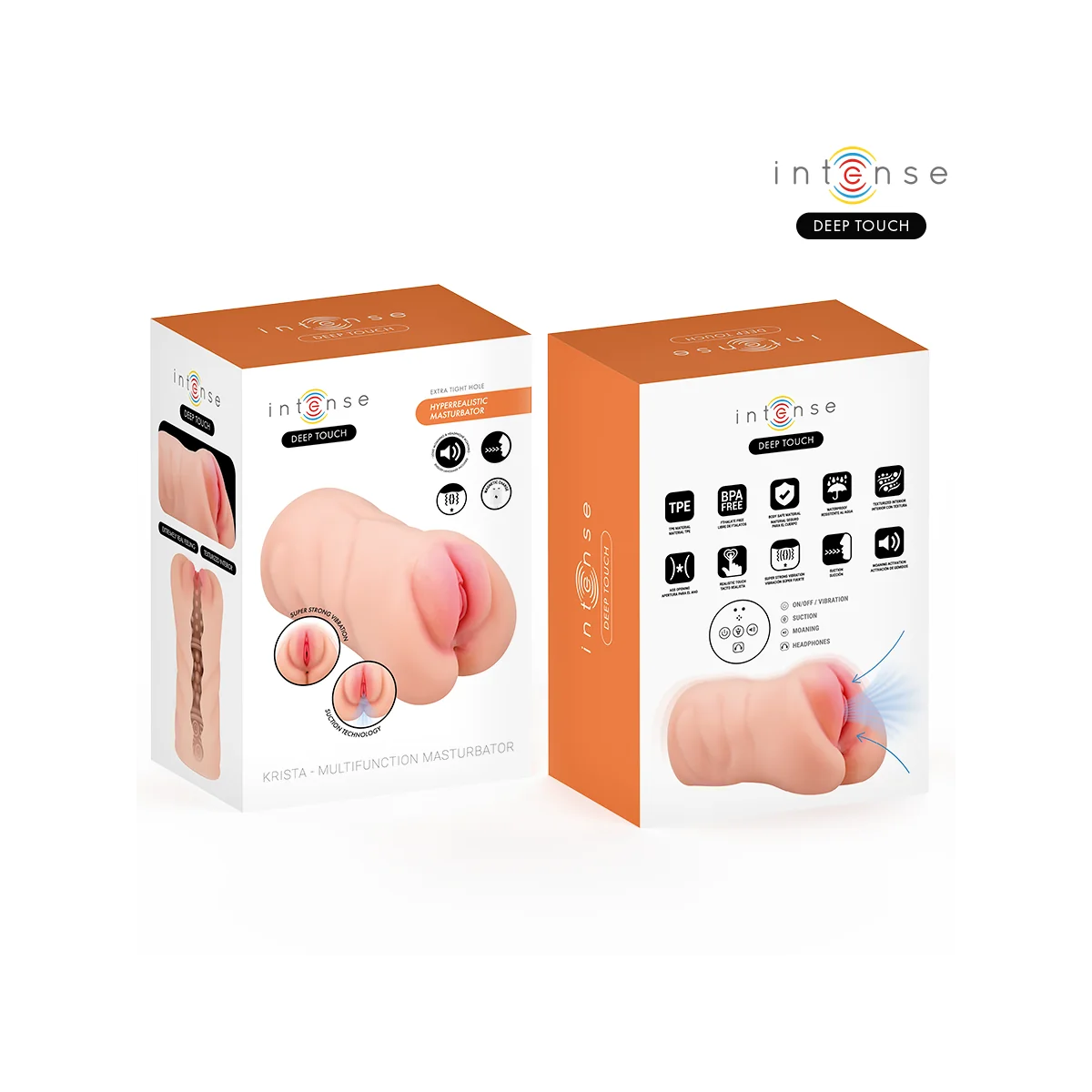 Krista Vaginalmasturbator mit Saug-, Vibrations- und Stimmeffekt 1,2 Kg von Intense Bodies & Masturbators