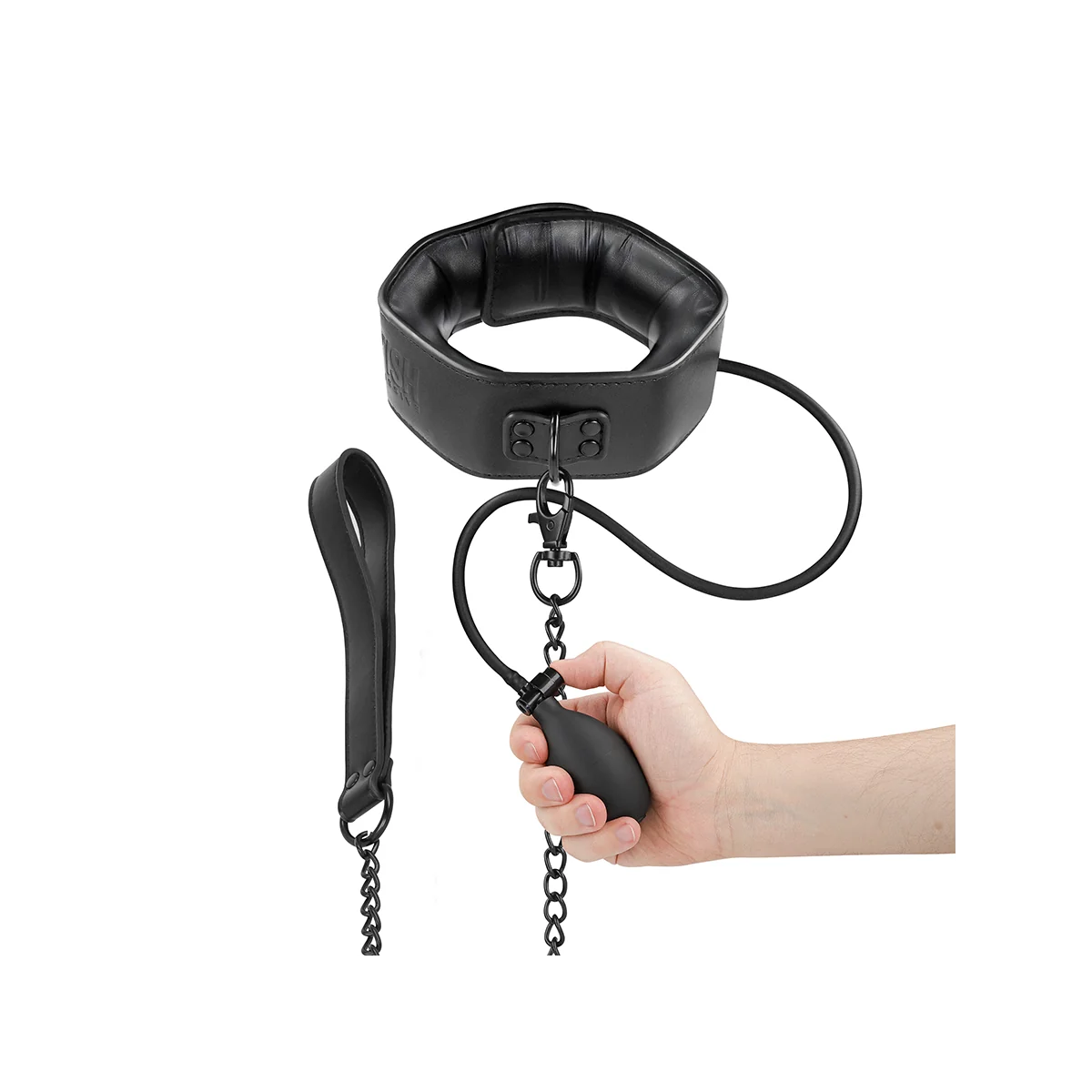 aufblasbares Würgehalsband mit Kette von Fetish Submissive Extreme