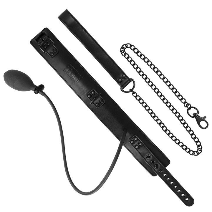 aufblasbares Würgehalsband mit Kette von Fetish Submissive Extreme