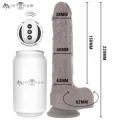 Matt Realistisches Multifunktions-Motor mit Vibration, auf- und ab-Fernbedienung, 22 cm – O – 4 cm von Mr. Intense High Tech