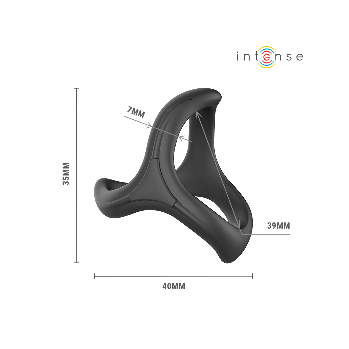 Alfie Verstellbarer Dreifach-Penisring Modell 6 von Intense For Him