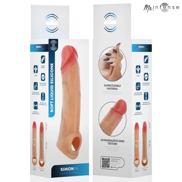 Mr Simon M Silikon-Penishülle 14,5 cm -Ø- 4 cm von Mr. Intense Penis Accessories