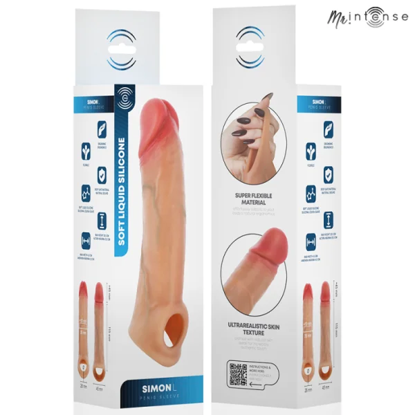 Mr Simon L Silikon-Penisüberzug 16 cm -Ø- 4,5 cm von Mr. Intense Penis Accessories