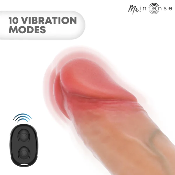 Mr Arnold M Vibrator Silikon-Penishülle mit Fernbedienung 14,5 cm -Ø- 4 cm von Mr. Intense Penis Accessories