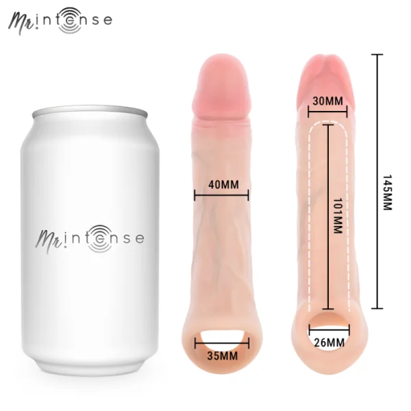 Mr Arnold M Vibrator Silikon-Penishülle mit Fernbedienung 14,5 cm -Ø- 4 cm von Mr. Intense Penis Accessories