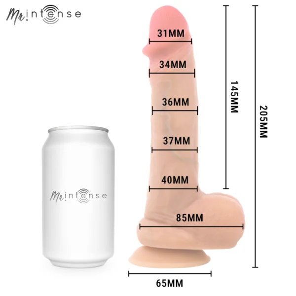 Mr Danny Silikon-Ejakulationsdildo 20,5 cm -Ø- 4 cm von Mr. Intense Dildos
