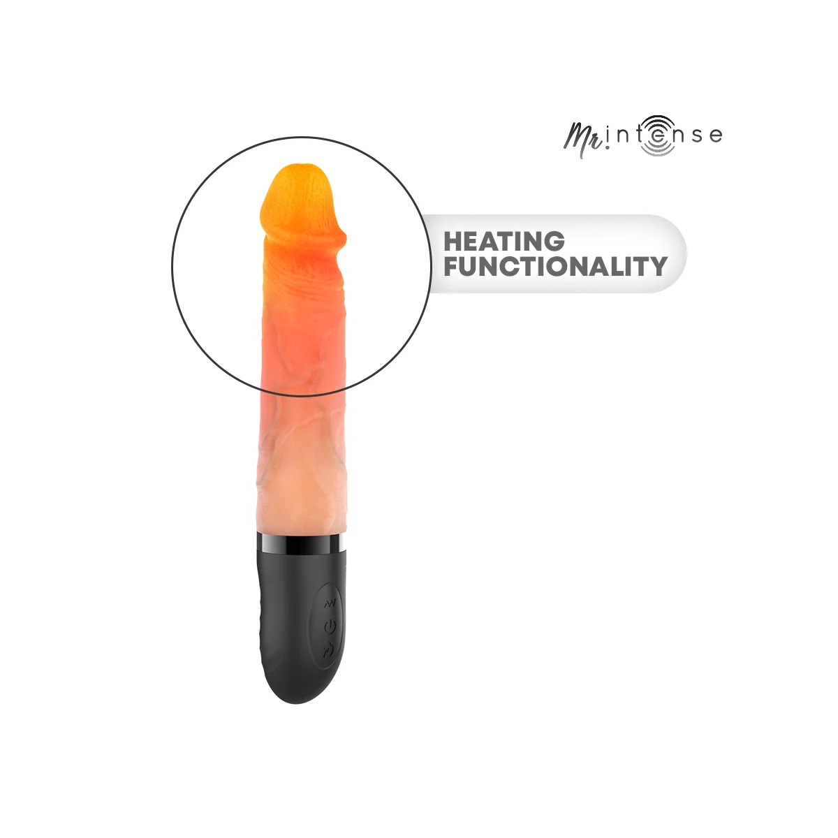 Mr Jean Up&Down Vibrator Silikon mit Wärmeeffekt 24 cm -Ø- 3,8 cm von Mr. Intense High Tech